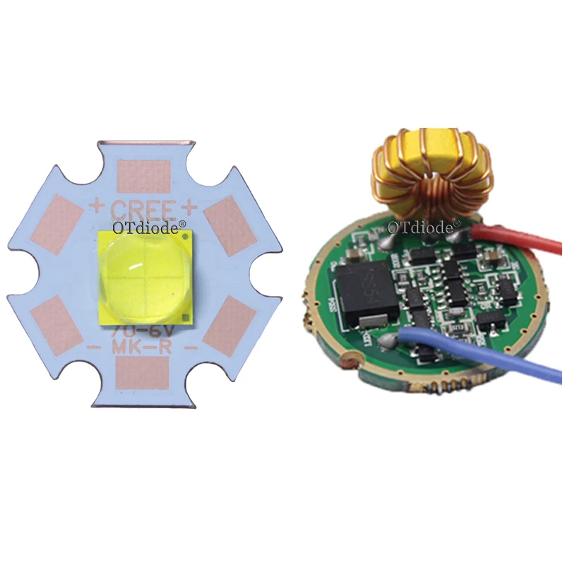 1 Set Original  XHP70 XHP70.2 6V Cool White Neutral White Warm White High Power LED Emitter 22mm/26mm 1 Mode or 5 Modes Driver