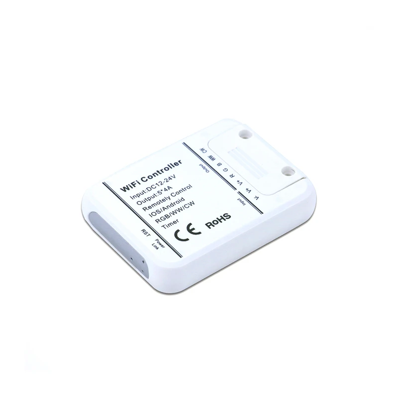 DC12-24V WiFi RGBWW LED Controller;  RGB+CCT RGBWW  Wifi Timer Controller;martphone APP Control Amazon Alexa Voice control