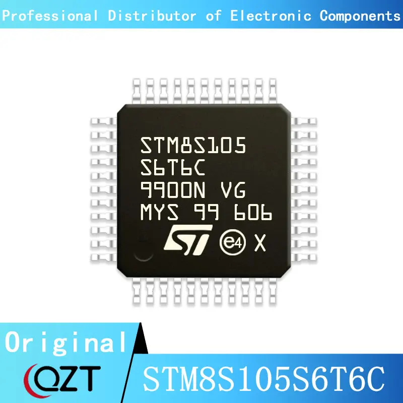 10pcs/lot STM8S105S6T6C STM8S105S6 STM8S105 LQFP-44 Microcontroller chip New spot