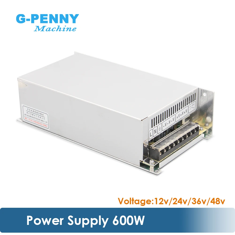 G-PENNY DC Power Supply 600w Input AC90～132VAC/180～264VAC Output 12/24/36/48V Switch Power Supply For CNC machine