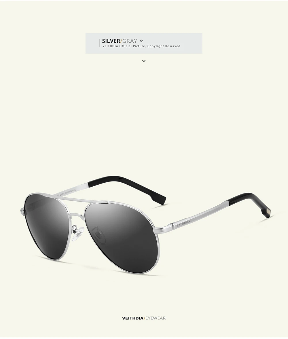 VEITHDIA Marke männer Sonnenbrille Vintage Polarisierte UV400 Objektiv Outdoor Klassische Frauen Sonnenbrille Fahren Brillen Für Männliche 2482 – Detail 12