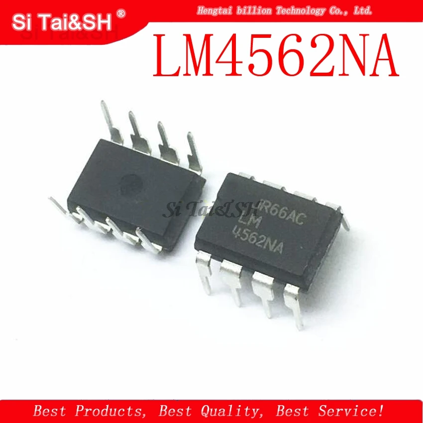 2pcs/lot LM4562NA LM4562 DIP-8 Dual High , High Fidelity Audio Operational Amplifier