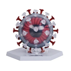 4D MASTER Virus modello 50 parti giocattoli fai-da-te materiale didattico regalo per bambini modello di assemblaggio risorse didattici cella anatomica