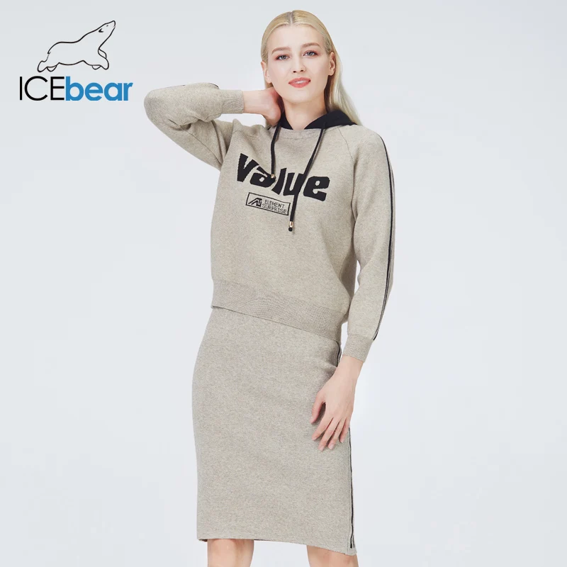 icebear 2022 fall female hooded sweater fashion women\'s apparel suit high quality brand sweaters NB-2315