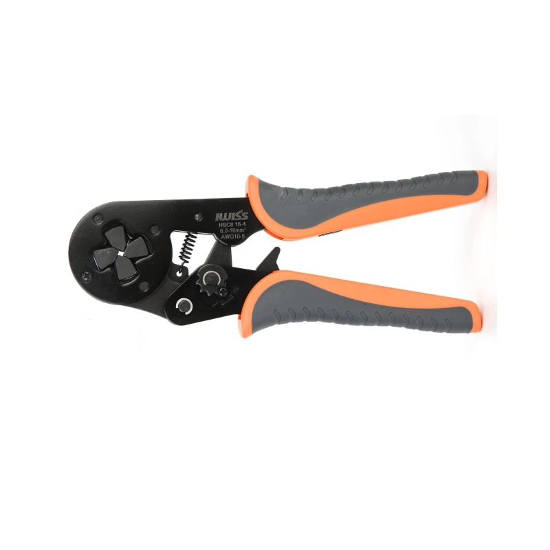 IWISS HSC8 16-4 Crimper Plier Adjustable Crimping Tools for 6.0-16.0mm² (AWG10-5) Cable End-sleeves Wire VE Terminal Connectors