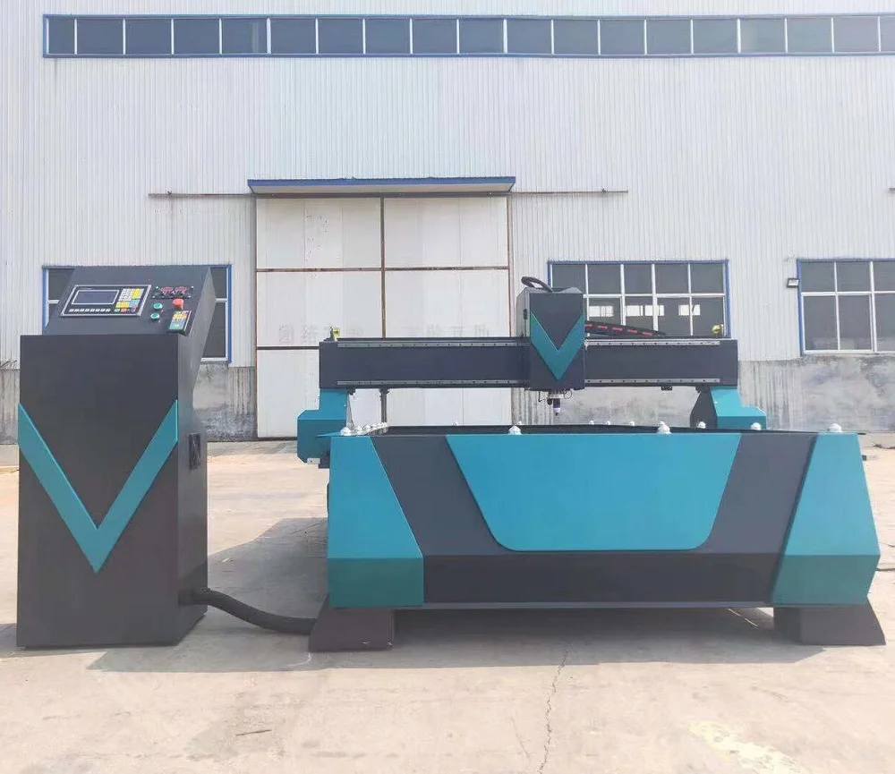 

1325 1530 1300x2500mm 4x8ft 3 axis cnc plasma cutting machine air plasma cutter with Huayuan plasma source