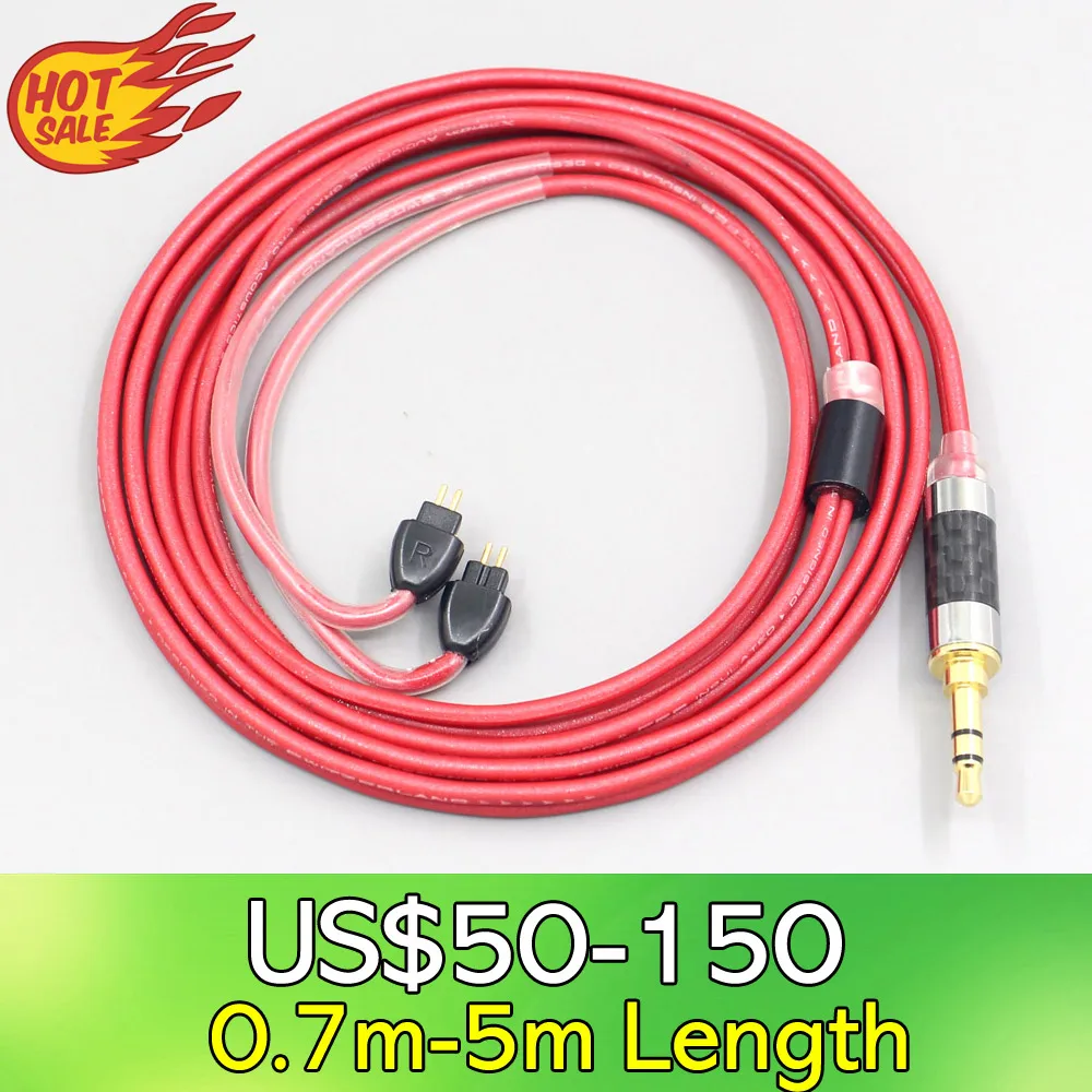 

LN007656 Red 2.5mm 4.4mm XLR 99% Pure PCOCC Earphone Cable For HiFiMan RE2000 Topology Diaphragm Dynamic Driver