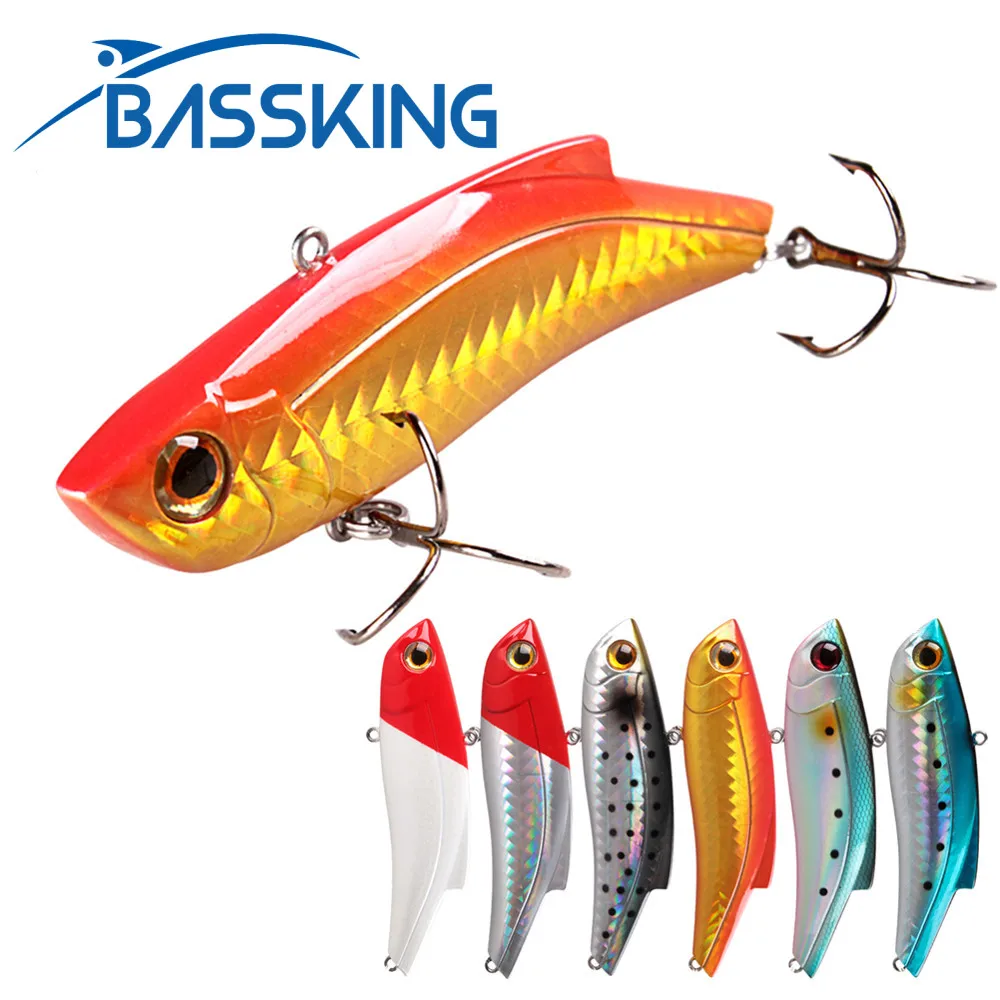 

BASSKING 70 мм/15,5 г 90 мм/27 г зимняя жесткая Рыболовная Приманка VIB с 3D глазами, искусственная приманка, джиг-воблер, рыба, кривошипная искусственная рыба