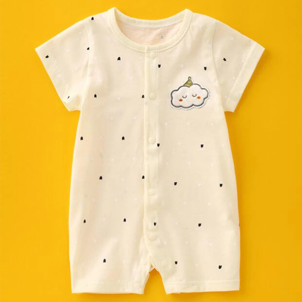 New Arrival Summer Baby Rompers Cotton Thin Newborn Onesies Short Sleeve Unisex Boy Girl Clothes