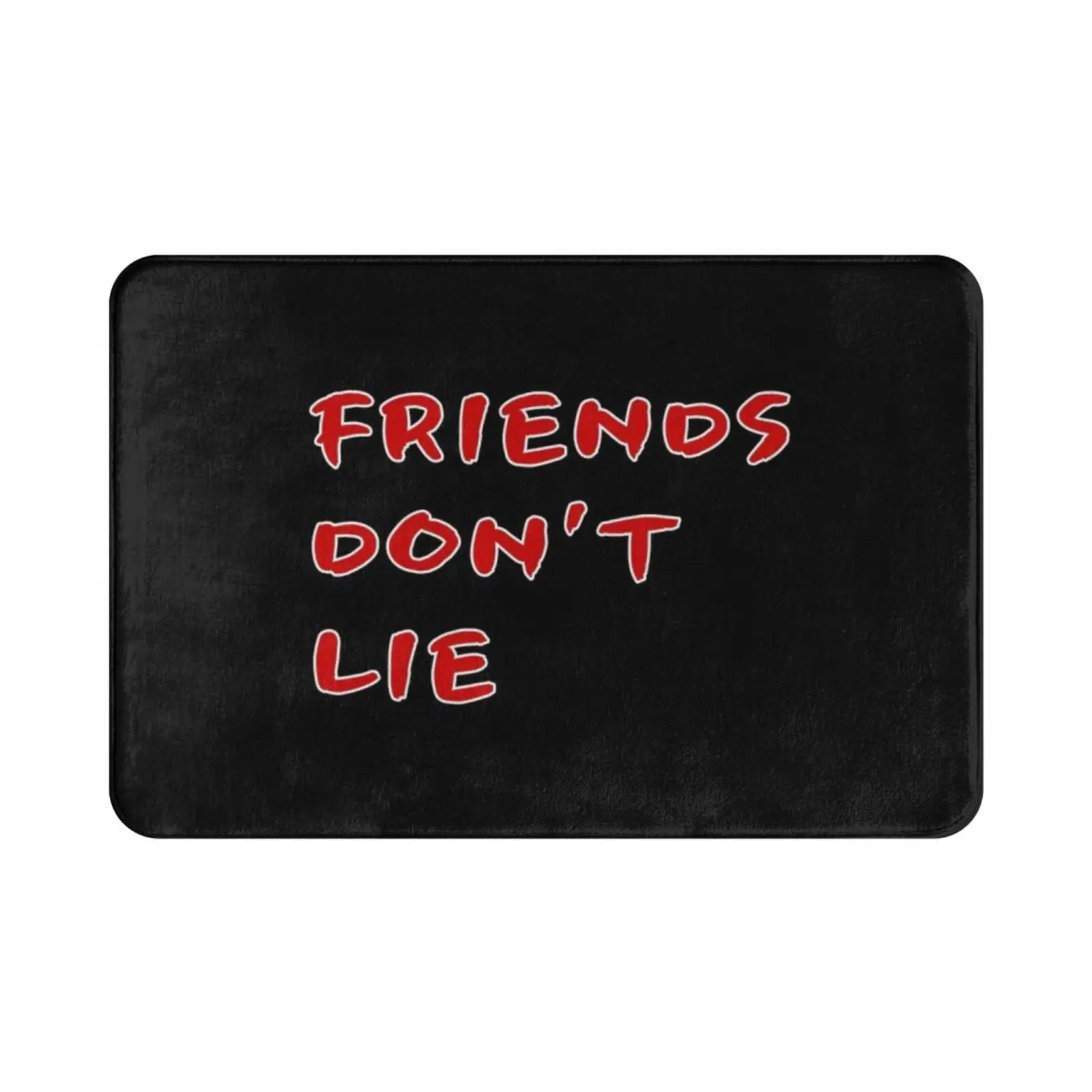 Friends Don't Lie Carpet Mat Rug Cushion Soft Friends Dont Lie Netflix Millie Bobbie Brown Mike Demogorgon Retro