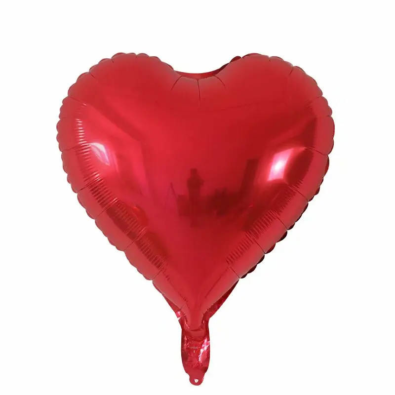 18inch Red Heart Air Foil Balloons Happy Birthday Party Helium Balloon Decorations Wedding Party Festival Balon Party Supplies