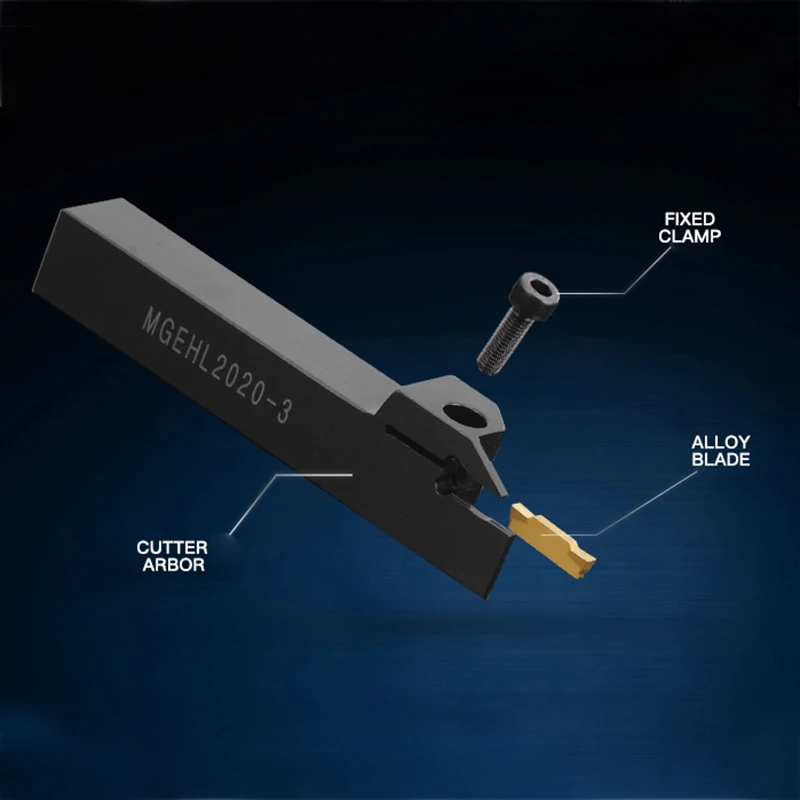Imagem -05 - Grooving Tool Holder Mgehr1010 Mgehr1212 Mgehr1616 Mgehr2023 Mgehr2525 Mgehr3232 Torneamento Externo para Mgmn