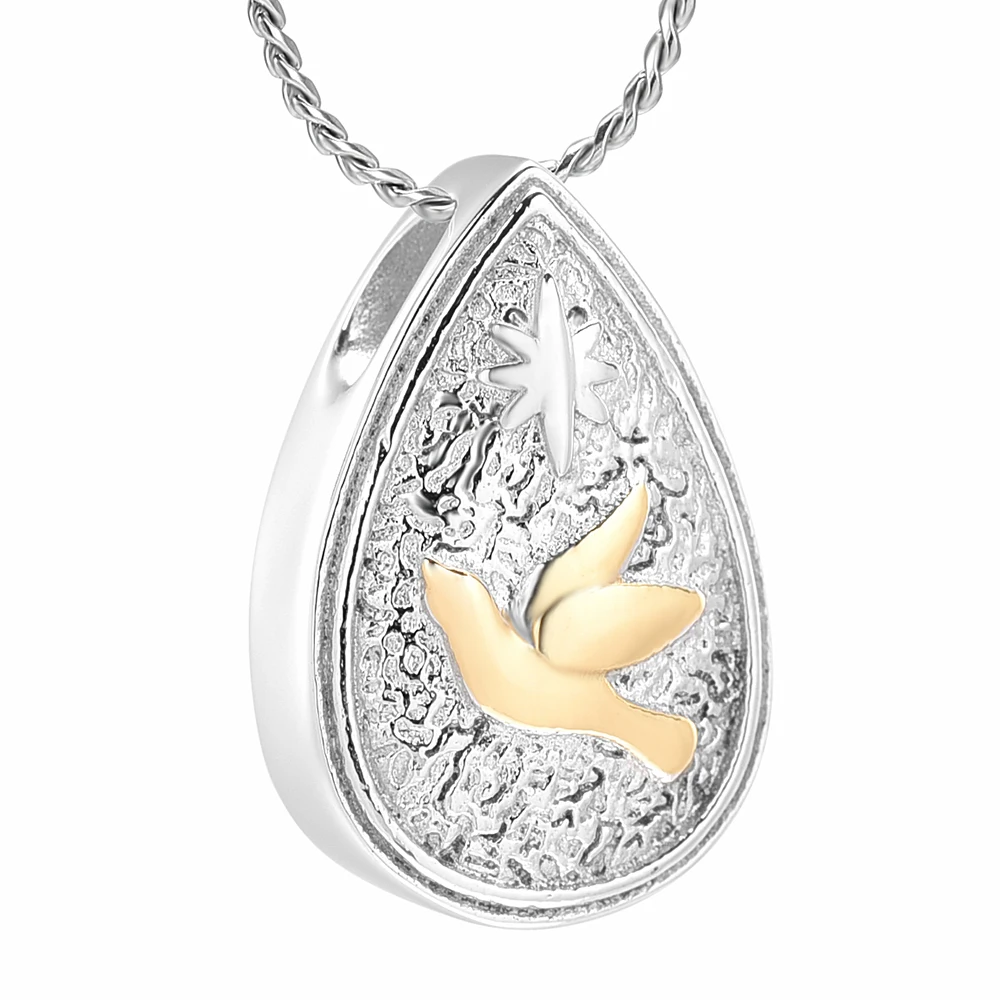 

Hummingbird Cremation Jewelry Keepsake Stainless Steel Pet Urn Necklace for Ashes Memorial Pendant