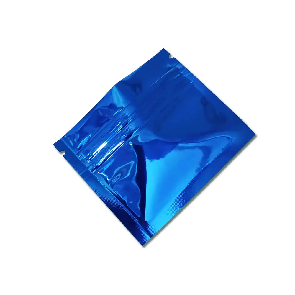 7.5*6.3cm Heat Seal Aluminum Foil Ziplock Bags Flat Zip Lock  Package Bag Retail Plastic Foil Zip Bags Free Shipping