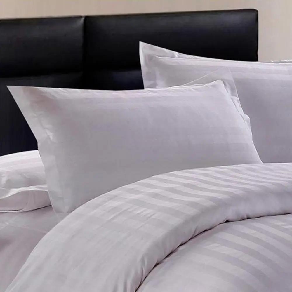 50*80/58*88cm Hotel Supplies Home Bedding Cotton Pure White Encryption Pillowcase Satin Pillow Case High Quality