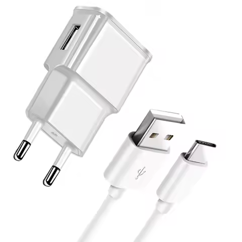 5V 2A USB Charger Cable EU Plug For Samsung M32 M21 A22 A32 A52 A72 A12 5G A11 A21S A31 A41 A51 Type-C USB Charging Phone Cable