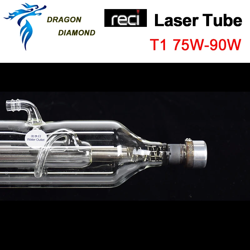 Imagem -03 - Tubo Laser Reci t1 Original 75w 80w 90w Dia 65 mm Comprimento 1110 mm Embalagem de Caixa de Madeira Máquina de Corte de Gravura