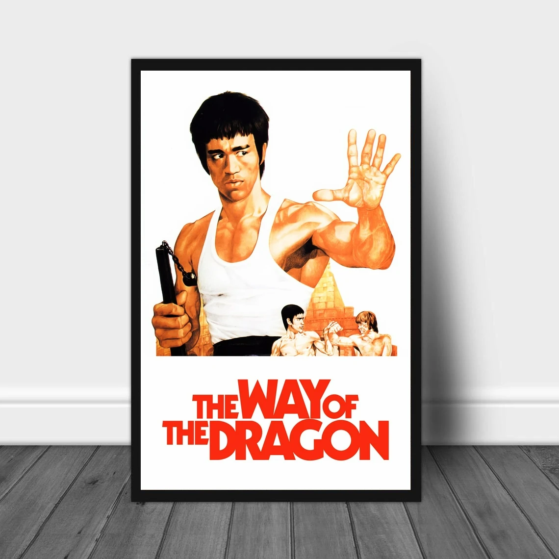 

Постер по мотивам фильма «The Way of the Dragon» (1972), Брезентовая печать, Оформление интерьера ярким цветом (без рамки)