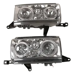 Car Headlamp LED Lens For Toyota LAND CRUISER LC80 FJ80 HDJ80 A Pair Headlight 1991 1992 1993 1994 1995 1996 1997