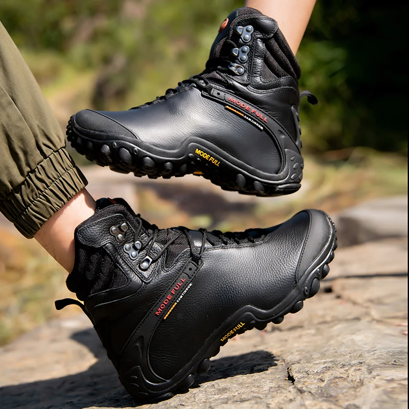 Botas tácticas de cuero impermeable – Outdoor y caza - imagen 4