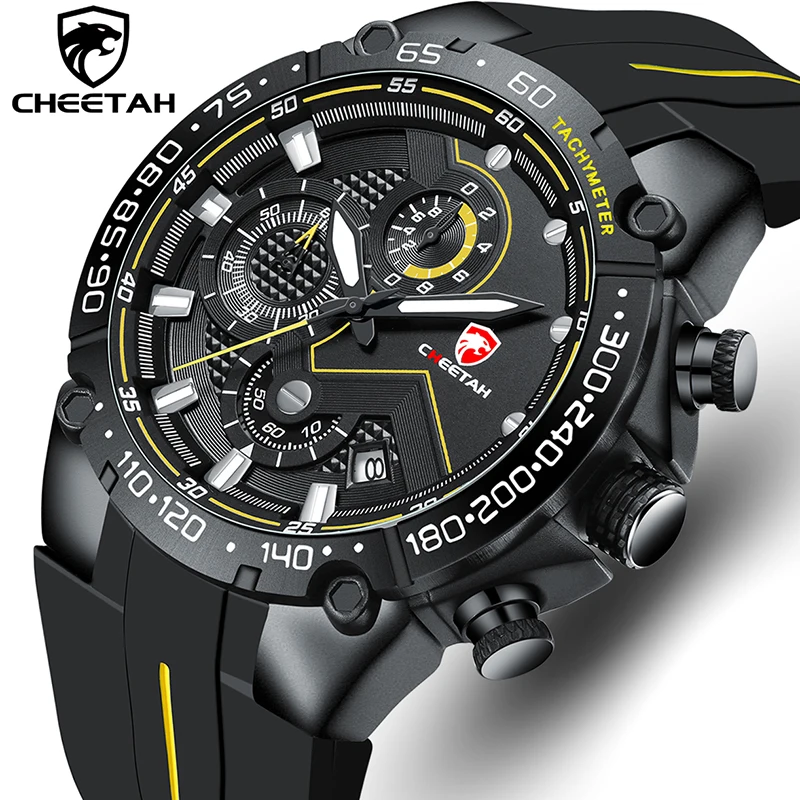 Men Watch CHEETAH Top Luxury Brand Chronograph Sports Men’s Watches Quartz Chronograph Clock Male Wristwatch Relogio Masculino