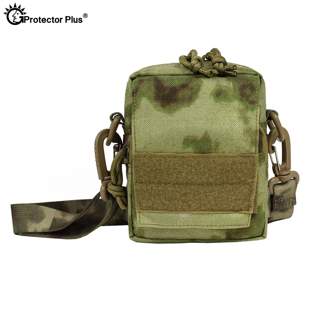 PROTECTOR PLUS Field Tactical Crossbody Bag Outdoor Sport Men 1000D Nylon Waterproof Backpack Travel Camping  Hunting Running