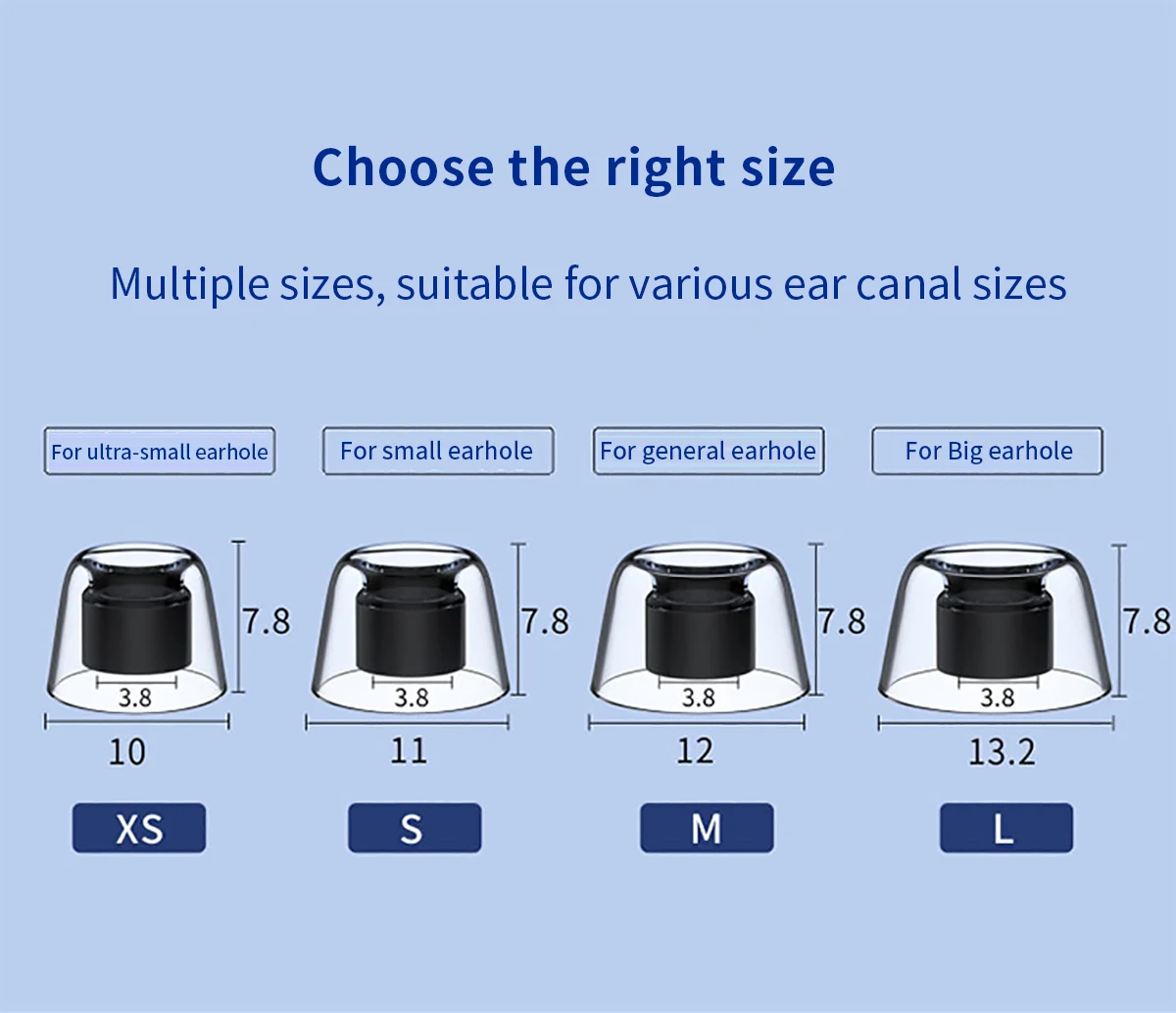 Latex Ear Tips for SONY WF-1000XM5 WF-1000XM4 1000XM3 Eartips Samsung Buds+ Earbuds Tips Anti-Slip Avoid Falling Off