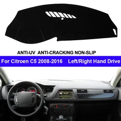 Car Auto Inner Dashboard Cover For Citroen C5 2008-2016 Center Console Protector Carpet Dashmat Reduce Sun 2015 2014 2013 2012