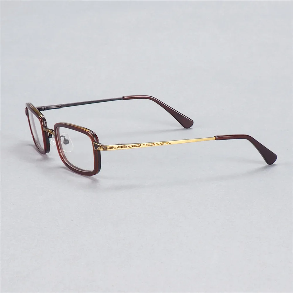 Small Optical Frame Suitable For High Diopter Prescription Glasses High Power Spectacle Square Shape Small Face Thick Rim Frame