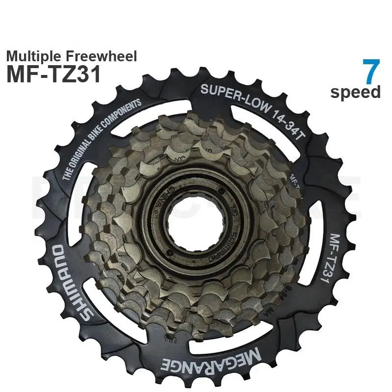 SHIMANO TOURNEY MF-TZ500 MF-TZ31 7v 7 Speed Cassette Mountain Bike Freewheel Metal Thread Sprocket 14-28/34T Original Parts