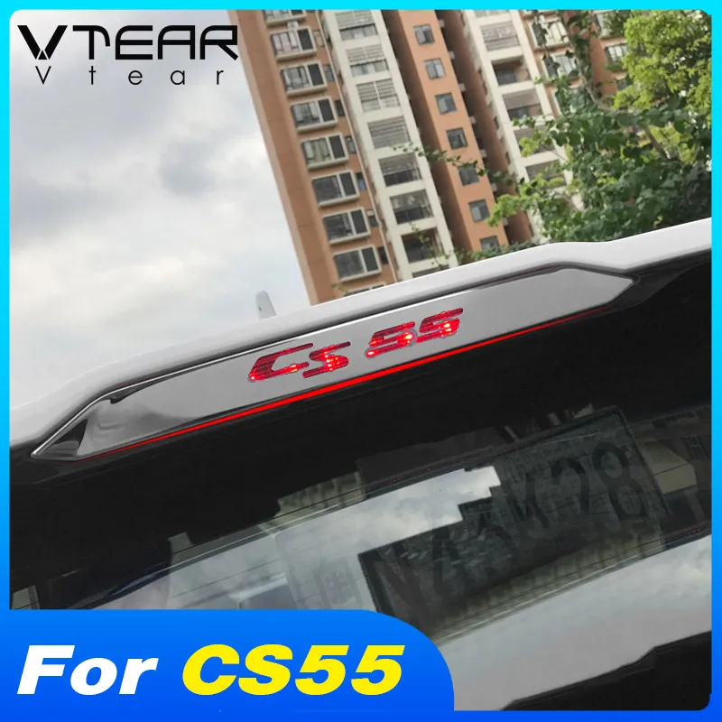 Vtear Rear brake Indicator Lights Cover Frame Decoration Exterior Beautiful Styling Trim Car Accessories Parts For Changan CS55