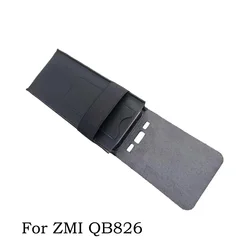 QB826 All-inclusive Straight leather case retro pouch for ZMI Purple MI power Bank 20 25000mA 200W pouch