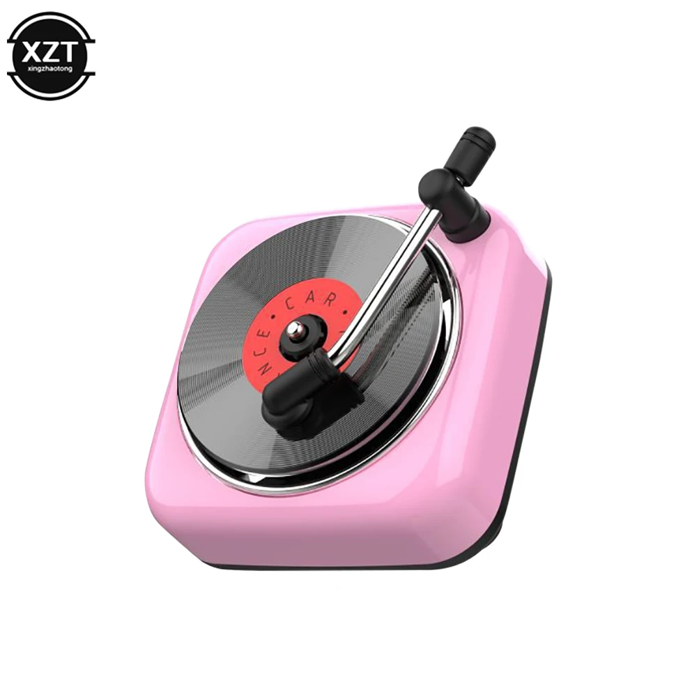 Retro Car Freshner presa d'aria Clip profumo giradischi aromaterapia vinile Spin Phonograph diffusore di odore di olio essenziale