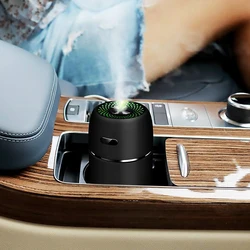 Mini humidificador de aire USB para coche, difusor de aceites esenciales, nebulizador USB para el hogar, fabricante de niebla, lámpara LED de noche, accesorios, 300ml(Max)