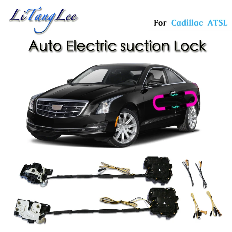 

For Cadillac ATSL 2015~2019 ​​Car Soft Close Door Latch Pass Lock Actuator Auto Electric Absorption Suction Silence Closer