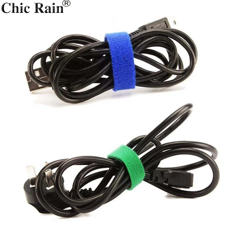 Kabel Veranstalter Spuler Magie Draht Krawatten Kabel Management Marker Halter band Blei Straps Für Computer