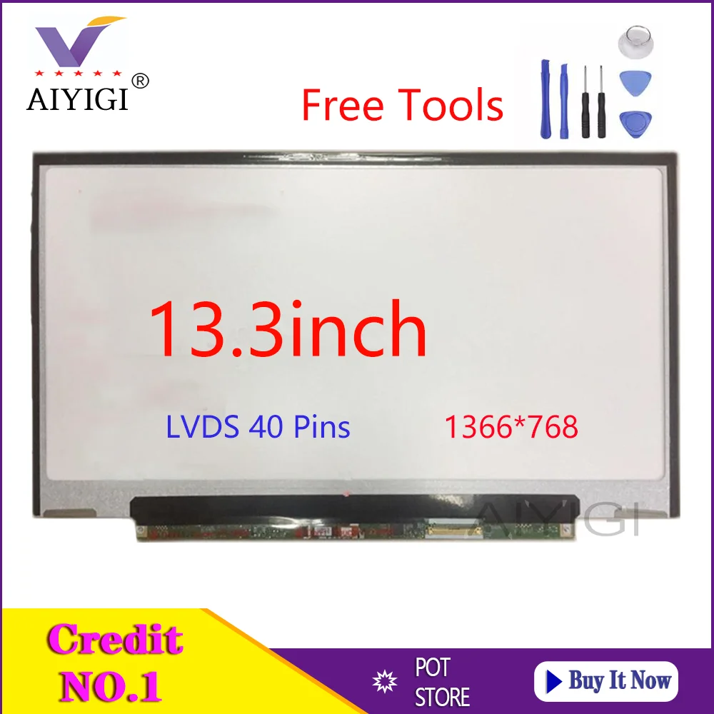 13.3 Inch Laptop LED Screen LTN133AT25 LTN133AT25-501 601 LTN133AT25-T01 For Toshiba R700 Z835 Z830 Z930 Z935 Display LVDS 40PIN