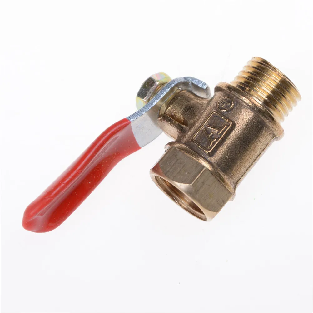 

1pcs High Quality Pipe Ball Valve 1/4" Sanitary Shut-off Ball Valve Straight 1/4 Male To Female Pipe