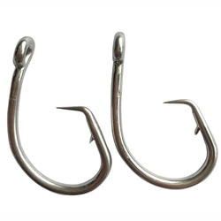Mustad Tuna Circle Fishing Hook Stainless Steel Tuna Circle Fishing Hook Barbed Hook For Fishing