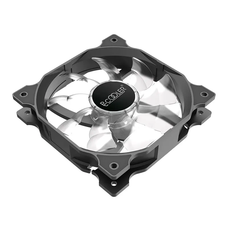 Pccooler Phantom Large Air Volume CPU Fan With 15LED Symphony Laser Light Effect Double Swirl Blade Shock Absorption And Mute