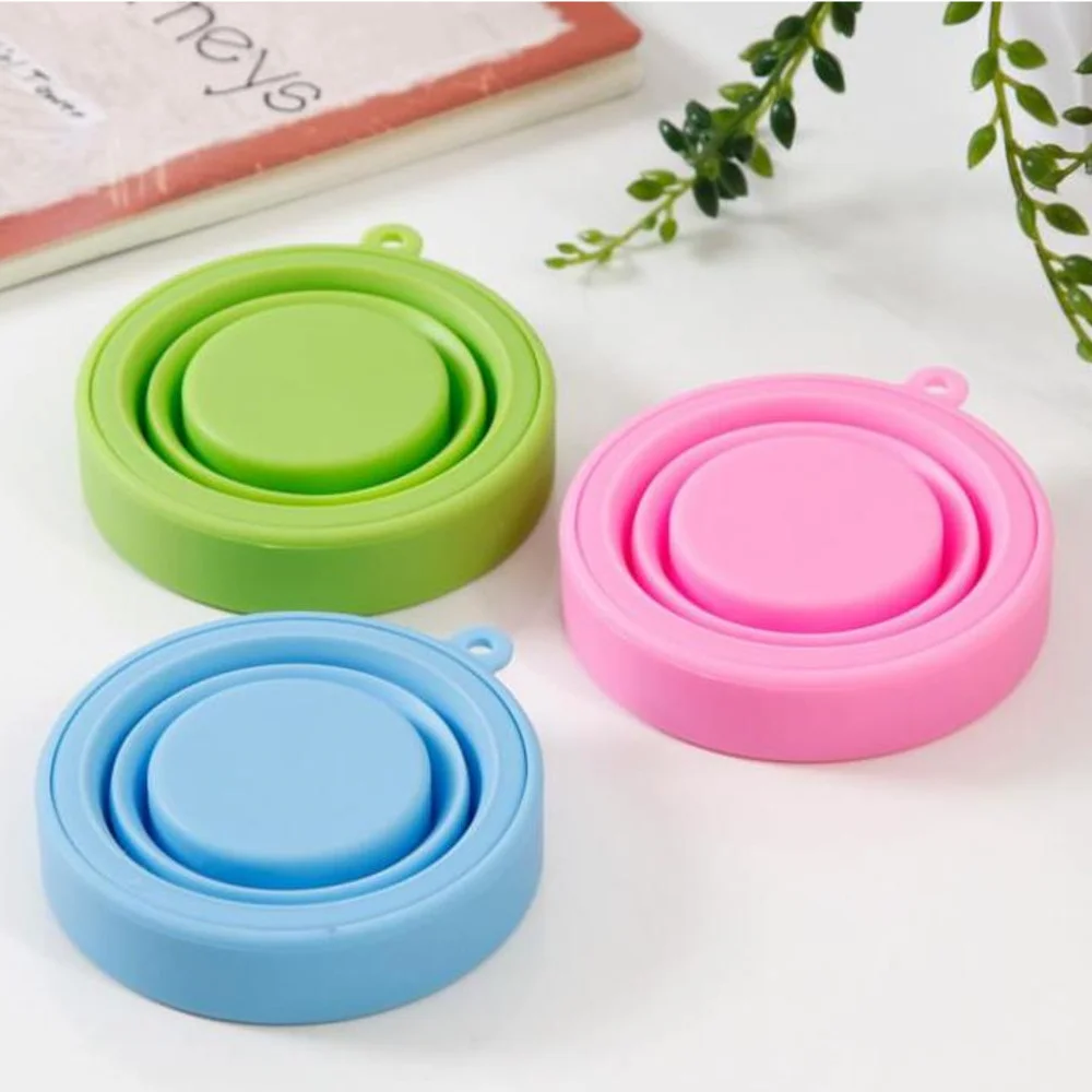 Wholesale 300pcs Foldable Silicone Outdoor Camping Travel Folding Cup Telescopic Collapsible Retractable Drinking Cup