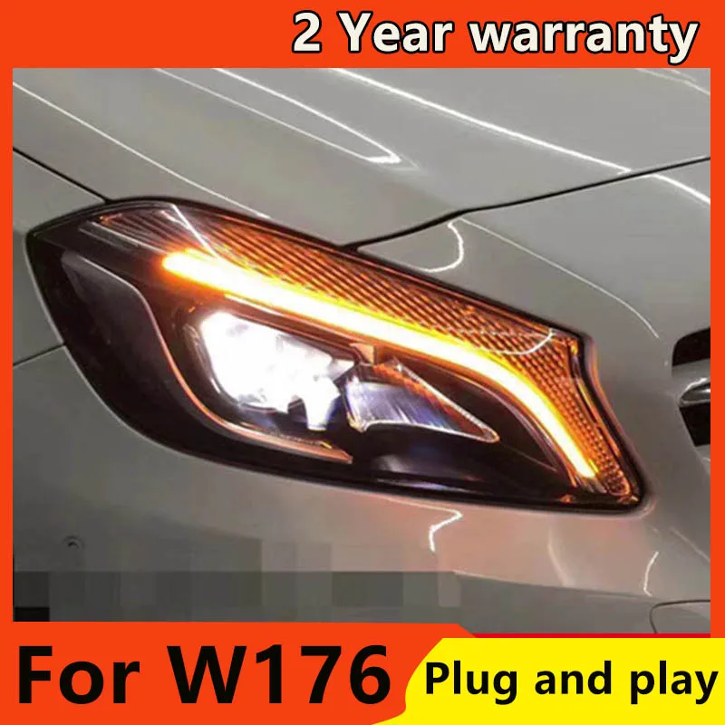 Car Styling Head Lamp for Benz A180 A200 2013 2014 2015 2016 2017 2018 LED Headlight W176 LED DRL headlight assembly