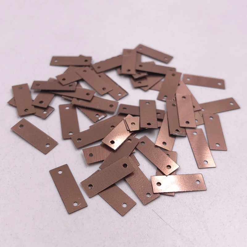 100Pcs 5*14mm Matt Rectangular Strip Bar 2 Hole PET Flat Paillettes Sewing Material,Wedding Craft,Women DIY Garment Accessory