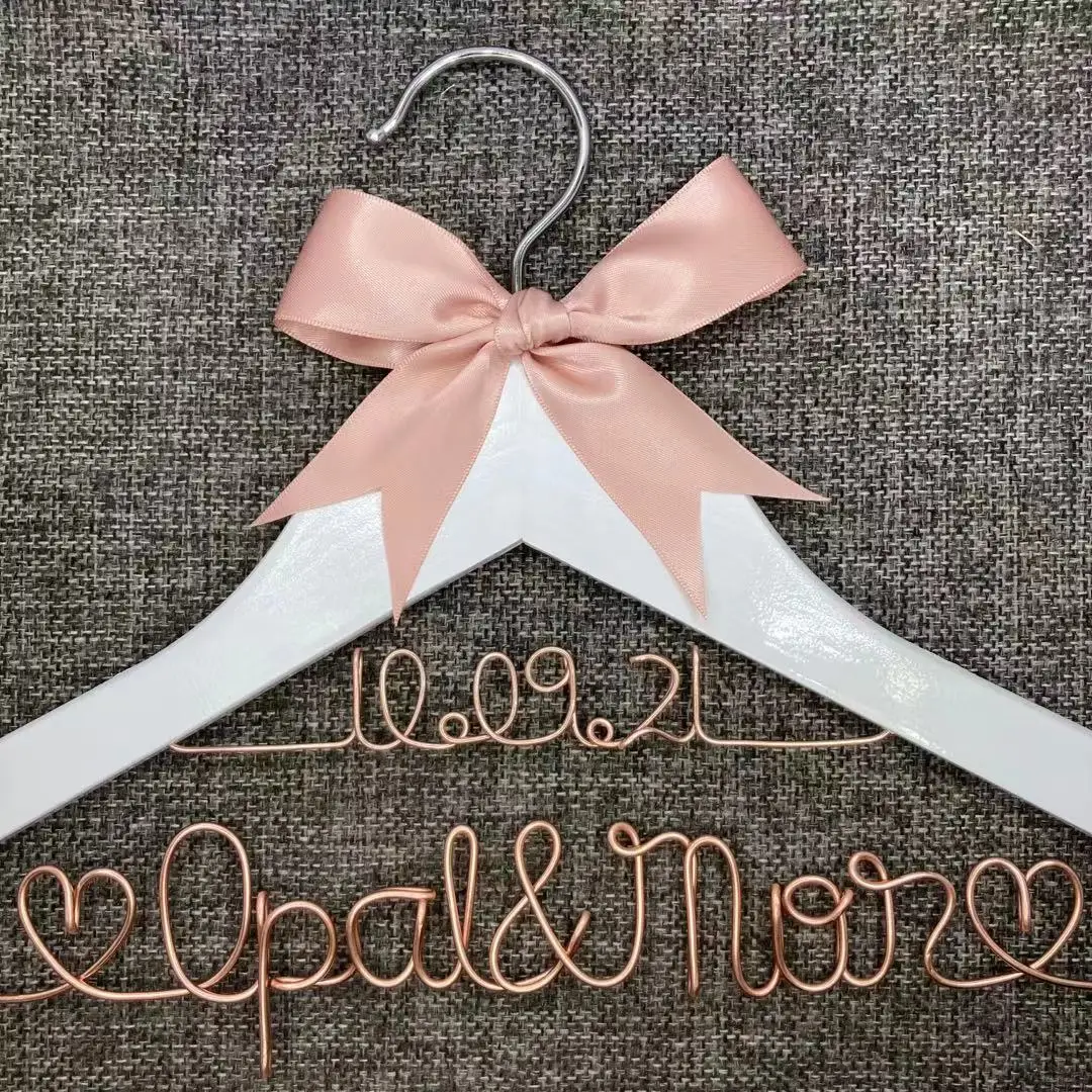 Personalized Wedding Hanger. bridesmaid gifts,  brides