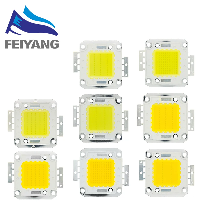 10W 20W 30W 50W 100W White/Warm white LED CHIP Integrated High Power Lamp Beads 24*44mil 32V-34V 3200K-6500K 600-3000MA