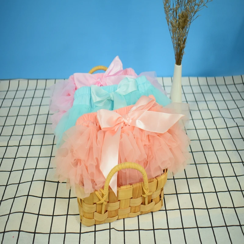 Baby Cotton Chiffon Ruffle Bloomers Cute Baby Diaper Cover Newborn Flower Shorts Toddler Fashion Summer Clothing