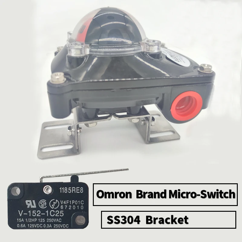 Apl-210n Valve Limit Switch Box Mechanical Micro Motion Limits with Universal Mounting Kit For Pneumatic Valve Actuator