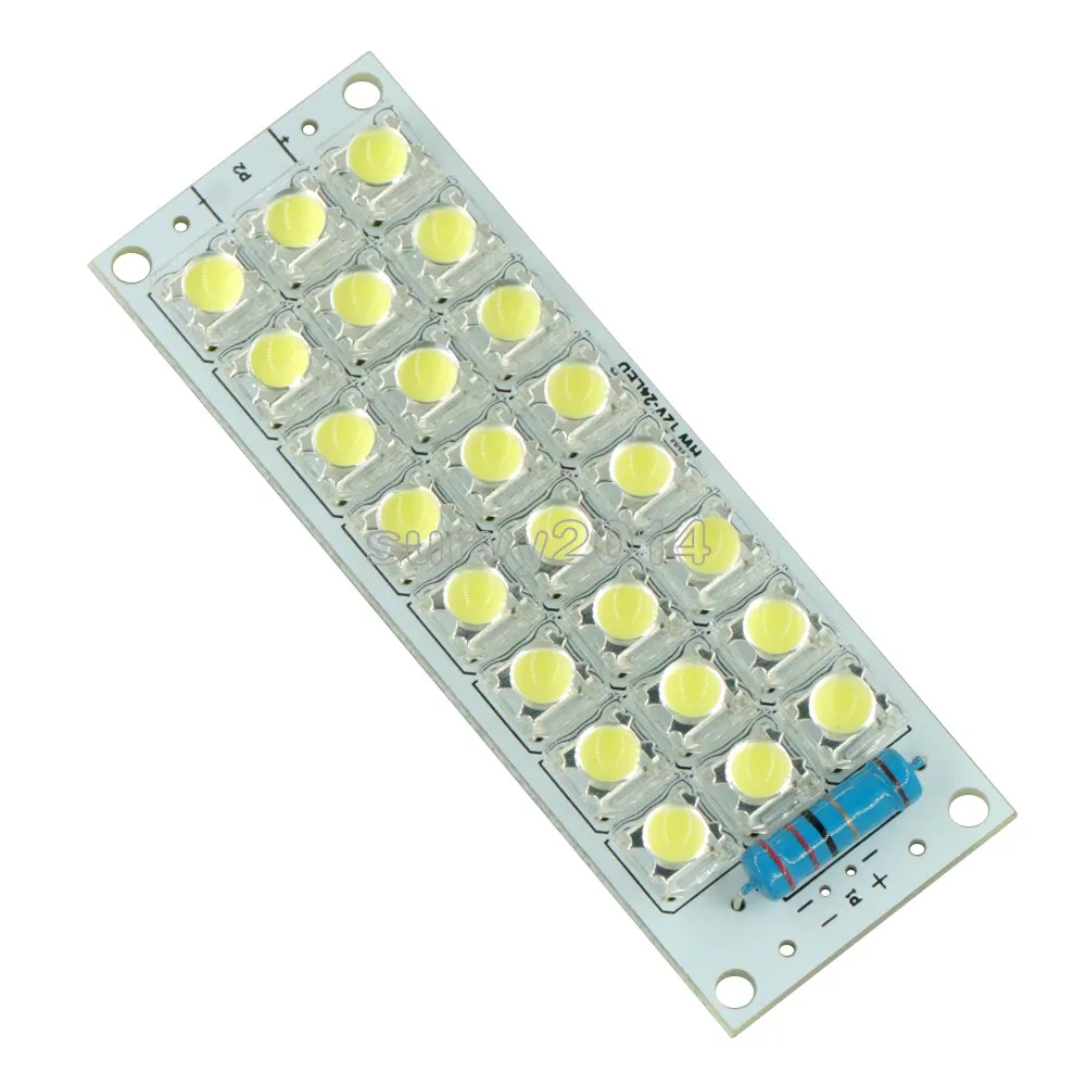 DC 12V 24-LED Super Bright White Piranha LED board Night LED Lights Lamp