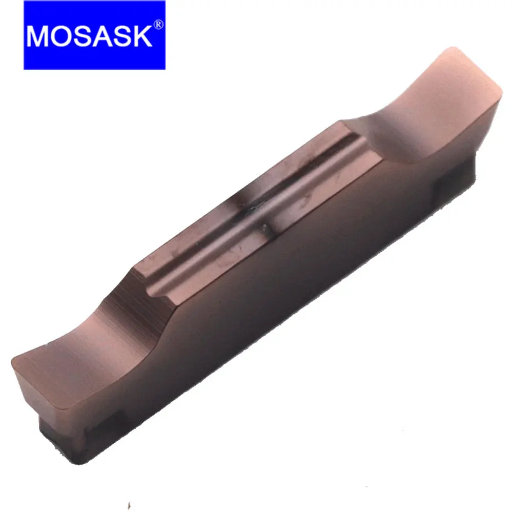 

MOSASK 10pcs MGGN150 200 250 ZP30 CNC Lathe Turning Tool Stainless Steel Grooving Cut Off Processing Tungsten Carbide Inserts