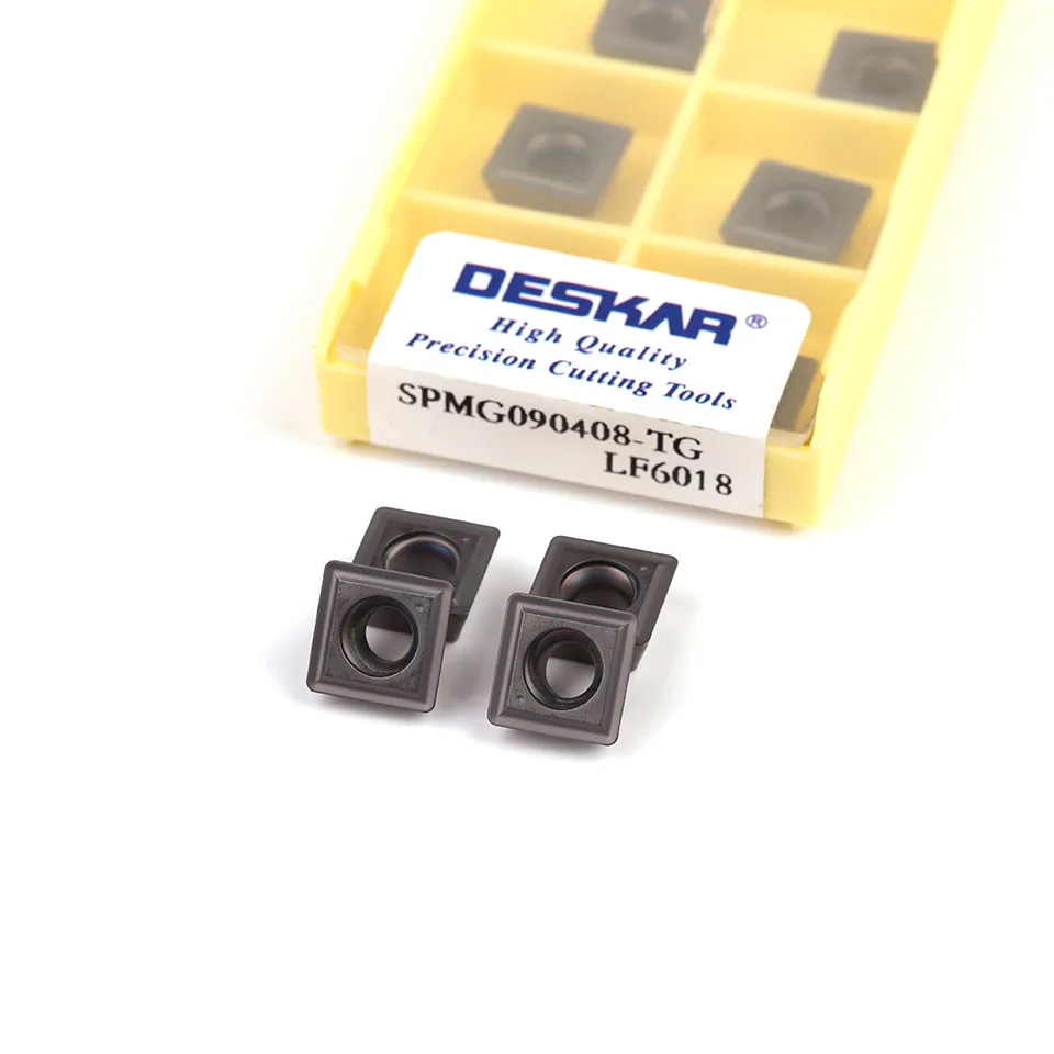 DESKAR SPMG050204 SPMG060204 SPMG070308 SPMG090408 SPMG110408 TG LF6018 U เจาะคาร์ไบด์ใบมีดสำหรับสแตนเลสการประมวลผล